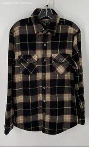 Freedom Foundry Men's Brown Plaid Long Sleeve Button-UP Flannel Shirt Size S/P - Picture 1 of 5