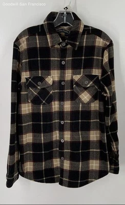 Freedom Foundry Men's Brown Plaid Long Sleeve Button-UP Flannel Shirt Size S/P - Image 1 of 4
