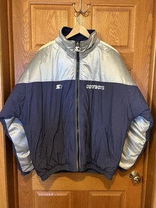 CO545 Starter NFL Pro Line Dallas Cowboys Full Zip gefütterte Jacke Herren Large - Bild 1 von 9