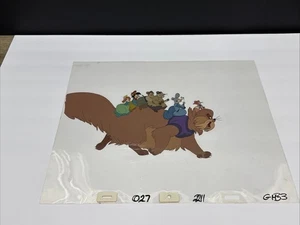 Vintage 1986 An American Tail Don Bluth Animation Art Cel Large Tiger & Family - Picture 1 of 8