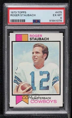 1973 Topps Roger Staubach #475 PSA 6 HOF Foto 1 de 2
