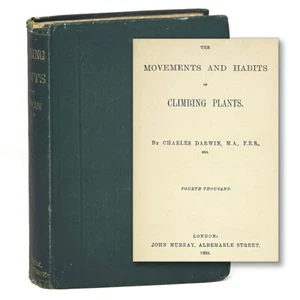 Movements & Habits of Climbing Plants, Charles Darwin. Second Edition ~ 1888 - Picture 1 of 8