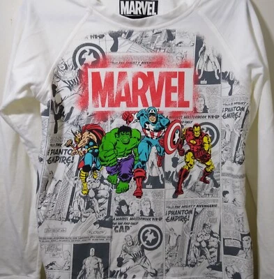 Marvel Avengers Hulk Captain America Youth Kids Size XL Long Sleeve T Shirt NEW - Image 1 of 3