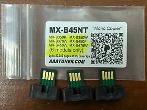 3 Toner Reset Chip for Sharp MX-B45, MX-B45NT (6 models) Printer Copier Refill - Picture 1 of 4