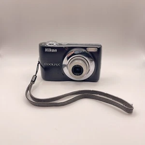 Nikon COOLPIX L22 12.0MP Digital Camera - Black - Works - FOR REPAIR OR PARTS - Picture 1 of 6