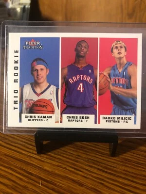 2003-04 KAMAN / BOSH / MILICIC FLEER TRADITION TRIO ROOKIE #295 Free Shipping!! - Image 1 of 2