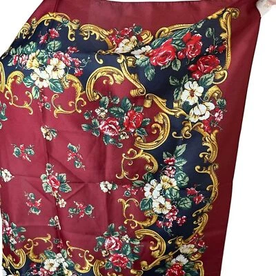 Berkshire Hecho en Italia Floral Cuadrado Bufanda Envoltura 30 X 30 Boho Bohemio Hippie Foto 1 de 4