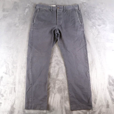 Ralph Lauren RRL Gray Twill Military Officer Field Pant Chinos 32x32 (32x28.5) - Image 1 of 4