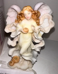 1999 ROMAN Seraphim Angels Of The Month OCTOBER #81820 Harvest Pumpkin Fall NEW - Picture 1 of 7