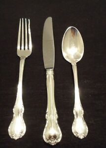 Sterling Towle French Provincial child's place setting 3 pieces SEE BELOW