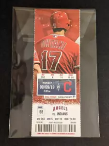 Boleto Shohei Ohtani 2019 boleto de segunda temporada Los Angeles Angels talón de boletos - Imagen 1 de 2