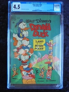 FOUR COLOR #263 DONALD DUCK IN LAND OF THE TOTEM POLES GOLDEN AGE BARKS CGC 4.5 - Picture 1 of 2