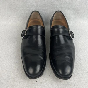 Salvatore Ferragamo Black Dress shoes size 8.5 EE Buckle Strap Tramezza Special - Picture 1 of 7