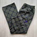 Needles Track Pants In Good Condition, All-Over Pattern, Green, Damask
