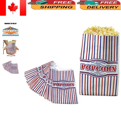 Bolsas de palomitas de maíz ecológicas de 1 oz - Papel a prueba de grasa - Paquete de 200 para reuniones Foto 1 de 4