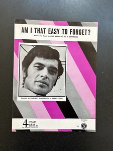 ENGELBERT HUMPERDINCK sheet music AM I THAT EASY TO FORGET? (1967) 3 pages (VG+) - Picture 1 of 3