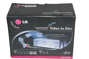 LG GSA-5169D USB 2.0 One Touch Silber Externer Super Multi DVD & CD Rewriter - Photo 1/7