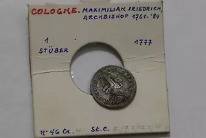 🧭 🇩🇪 ALEMANIA COLONIA 1 TALÓN 1777 B66 #549 - Imagen 1 de 4