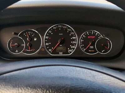 Per Citroen C5  2001-2004  Anelli Alluminio Strumenti Strumentazione 5 pezzi - Immagine 1 di 4