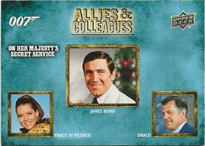 V1) 2021 Upper Deck James Bond Villains Henchmen Allies George Lazenby #AC-20