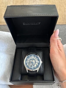 Thomas Earnshaw Longitude Heritage Black Automatic silver black Watch Brand New - Picture 1 of 3