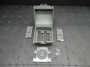 Commercial Electric 2-Gang Extra Duty Metallic Weatherproof Cover Gray WCW2G - Picture 1 of 9