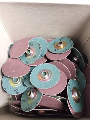 Standard Abrasives 522311 1-1/2" 240Grit A/O Quick Chance TS Discs **100/BX** - Image 1 of 4
