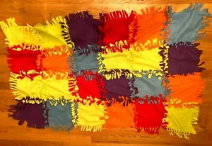 RAG DECKE GEBUNDEN MEHRFARBIG 3 FUSS X 4 FUSS 1X1957 - Bild 1 von 1