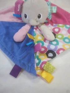 Bright Starts Taggies Gris Elefante Mimos y Etiquetas Peluche Lovey Manta Sensorial - Imagen 1 de 9