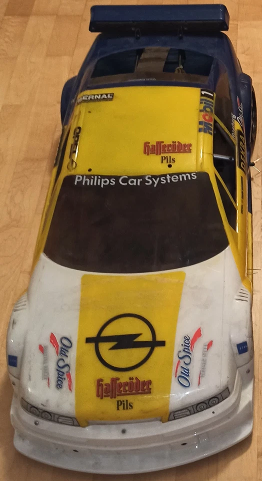 1994 Opel Calibra V6 4x4 DTM Rosberg Ludwig Old Spice FG 1:5 Benzin RC Vintage - Bild 1 von 4