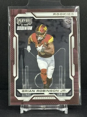 Brian Robinson Jr Rookie 2022 Playoff Football #PMR-25 49ers RC - Image 1 of 2
