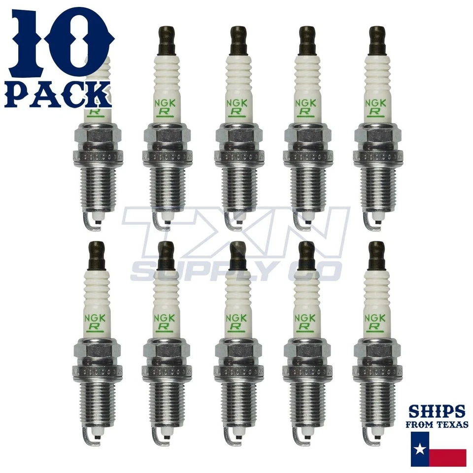 10 Pack NGK V-Power Spark Plugs 1994-1996 for Dodge Ram 3500 8.0L V10 - Image 1 of 2