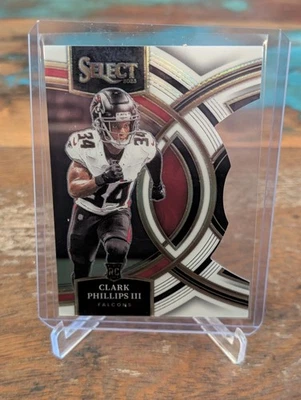 2023 Panini Select Clark Phillips III /199 White Prizm Die Cut RC #109 Falcons - Image 1 of 3