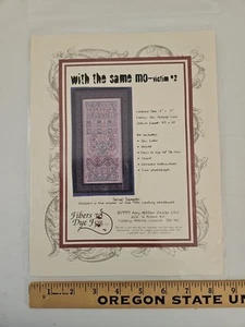 Fibers to Dye For WITH THE SAME MO ~ VICTIM #2 Cross Stitch Kit by Amy Mitten - Picture 1 of 5