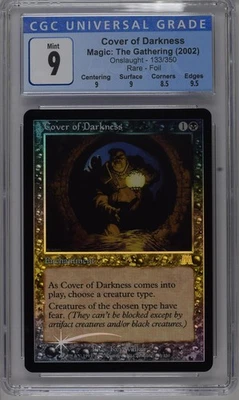 COVER OF DARKNESS Onslaught Foil Rare CGC 9 MTG [Nostalgium] - Image 1 of 2