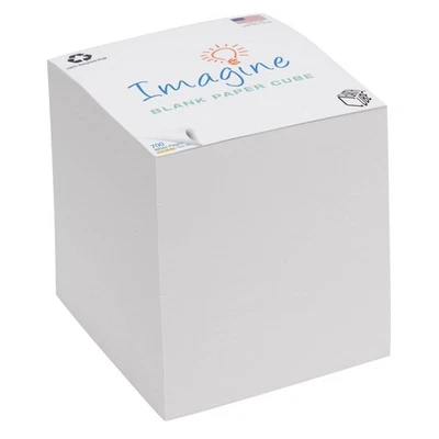 EARTHCUBE Blank White 3.5 Inch Note Cube (Not Sticky) Made in USA (Paper US o... - Image 1 of 4