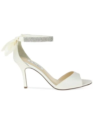 Sandalias NINA para mujer marfil estrás detalle de lazo Vinnie punta redonda 10 M Foto 1 de 4