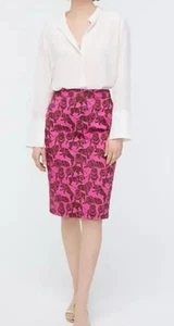 J Crew No. 2 Pencil Skirt Size 14 Sleepy Lion Pink Brown Stretch - Picture 1 of 10