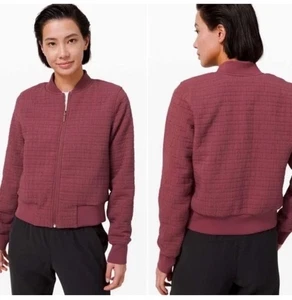 Lululemon Serene Travels Chianti Reversible Bomber 2 in 1 Jacket - Size: 8 - Bild 1 von 12