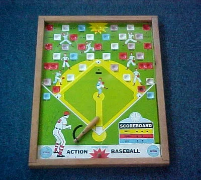 Vintage 1962 Pressman Toys CARL YASTRZEMSKI Action Baseball Game Board+Rough Box - Image 1 of 3