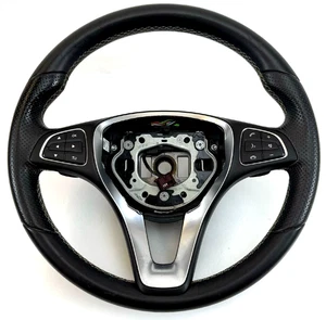 Volante deportivo negro Mercedes C250 C300 C350 GLK350 2012-2015 OEM - Imagen 1 de 12