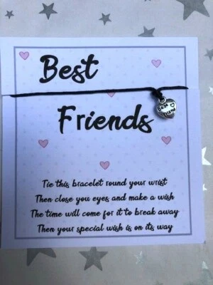 Brazaletes de deseos Best Friend, pulsera idea regalo bestia regalo inspiradora Foto 1 de 4