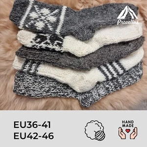 Stricksocken Selbstgestrickte Wollsocken Socken handgestrickt EU Größe 36-46 - Bild 1 von 28