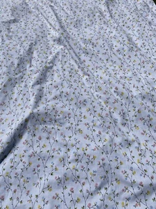 Vtg Bed Sheet Twin Flat JC Penney No Iron Muslin Sheet Caroline Floral Flowers - Picture 1 of 8