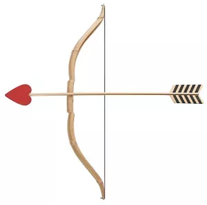 Mini Bow And Arrow Set Cupid Valentines Day 19 Inch Bow Heart Arrow - Picture 1 of 2