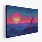 Telescopes Scene Dreamscape Art 1 Horizontal Canvas Wall Art Prints Pictures