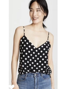 L’Agence Jane Spaghetti Strap Cami in Polka Dot. NWT. Size XS. Retail- $220 - Picture 1 of 9