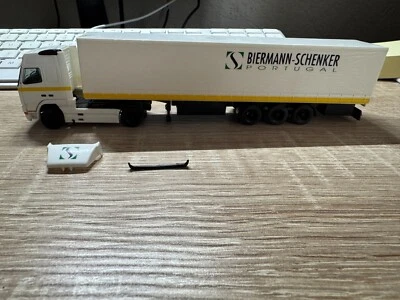 Albedo 1:87 Camion Volvo Biermann Schenker Portogallo Buone Condizioni Senza OVP - Immagine 1 di 4