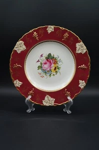 Royal Crown Derby "VINE" Red Dinner Plates Gold Grapes & Vines. - Picture 1 of 9