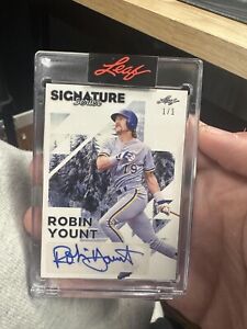 2023 Leaf Signature Series Robin Yount Winter Variation 1/1 Auto 🌲🌲